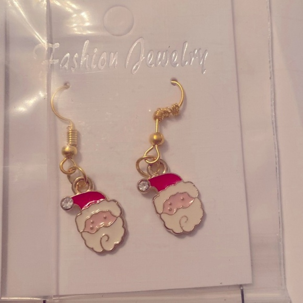 Santa earrings